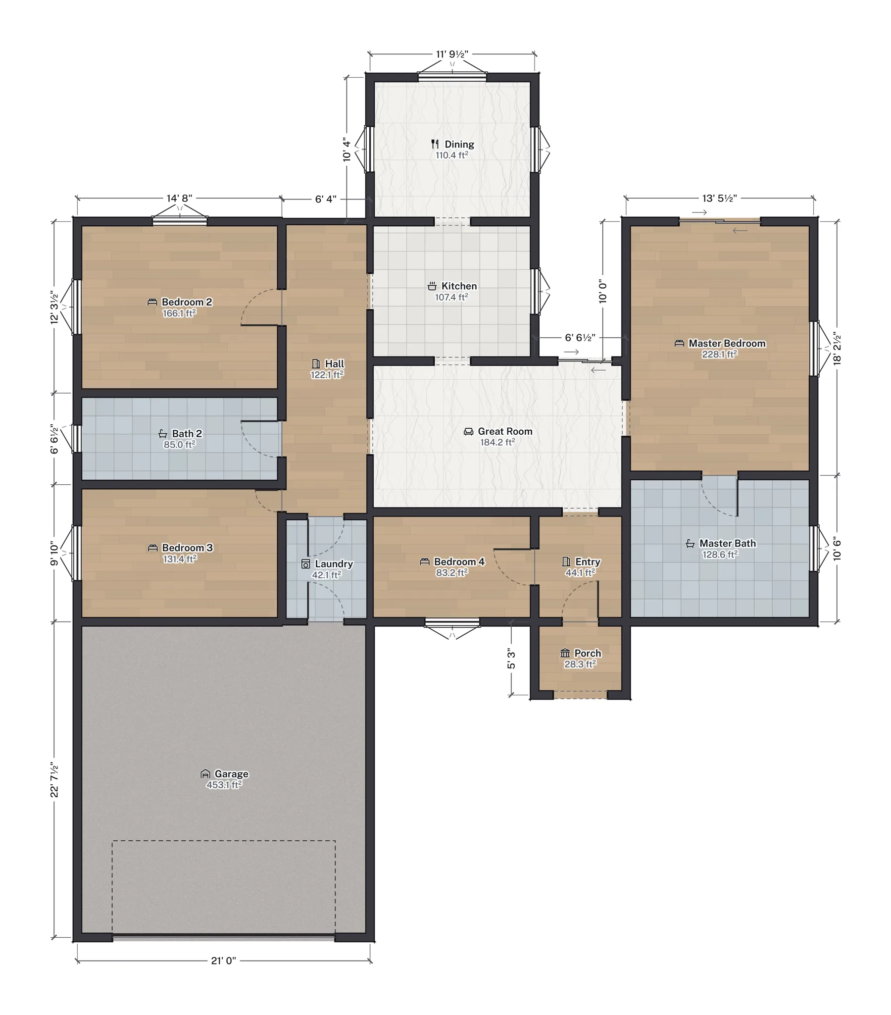 The Grand Haven floor plan